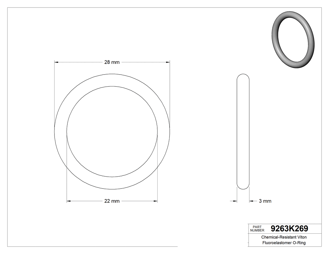 Technical drawing - 9263K269